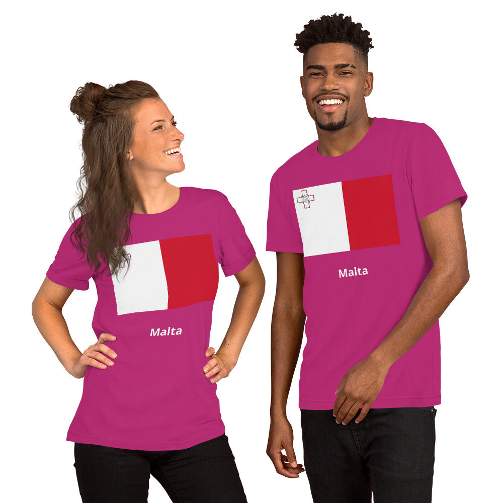 Malta flag Unisex t-shirt