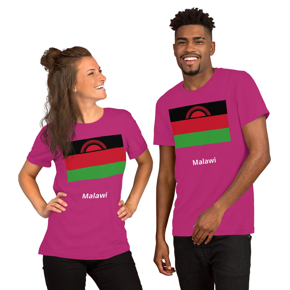 Malawi flag Unisex t-shirt