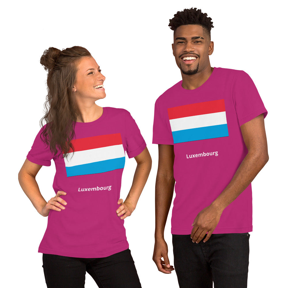 Luxembourg flag Unisex t-shirt