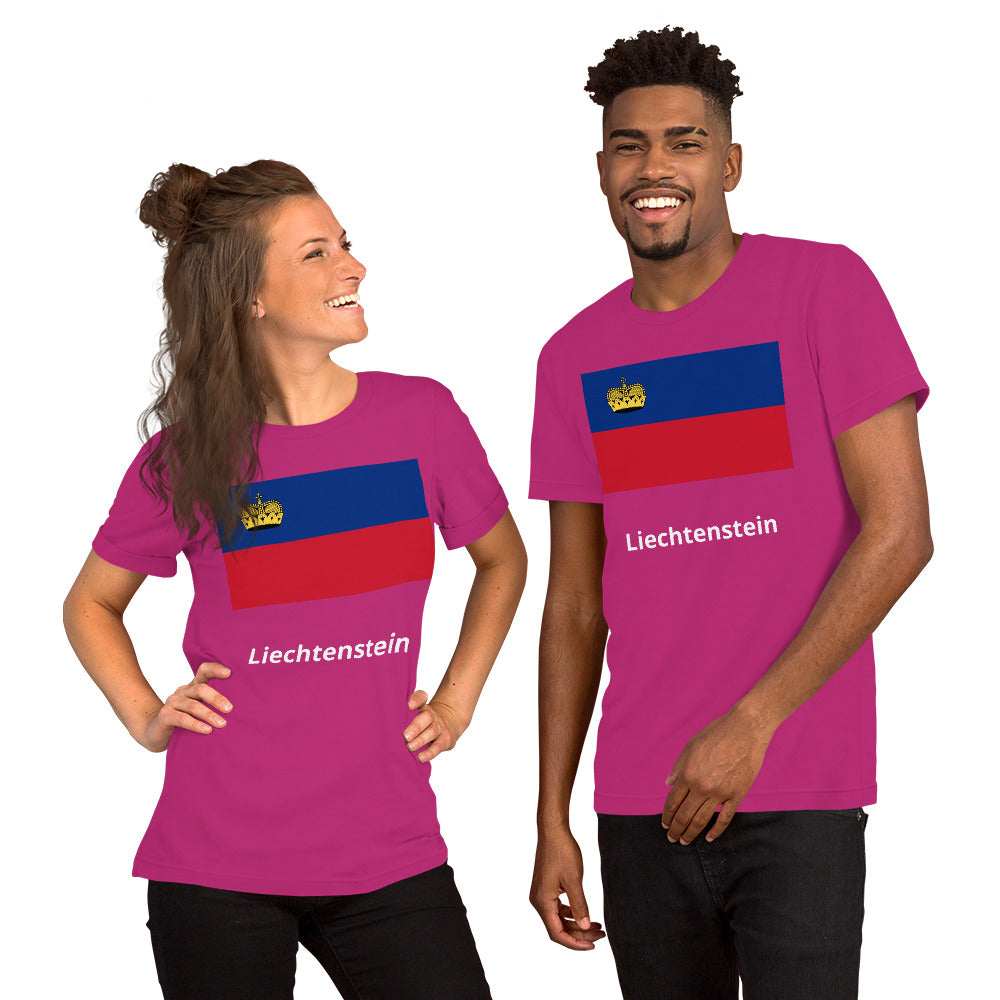 Liechtenstein flag Unisex t-shirt