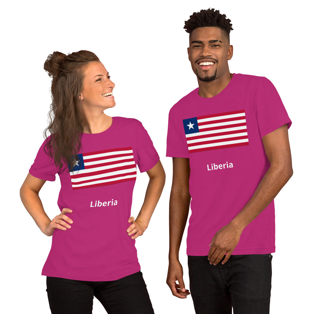 Liberia flag Unisex t-shirt