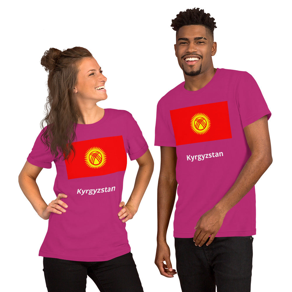 Kyrgyzstan flag Unisex t-shirt