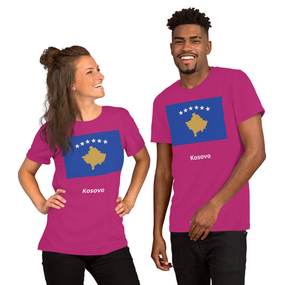 Kosovo flag Unisex t-shirt