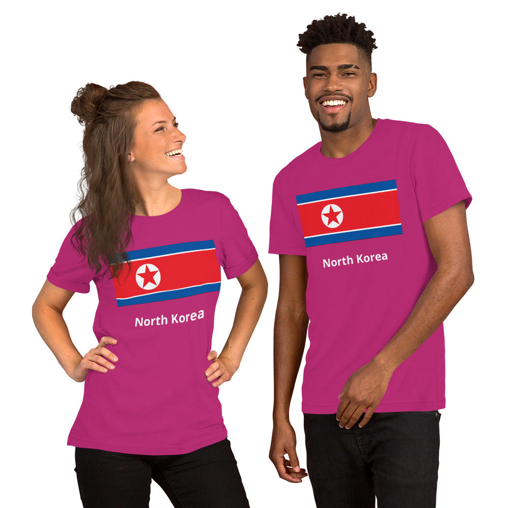 North Korea flag Unisex t-shirt