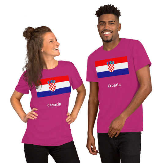 Croatia flag Unisex t-shirt