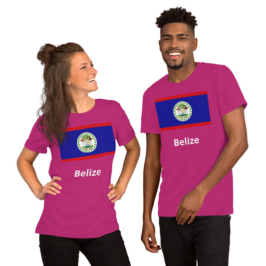 Belize flag Unisex t-shirt