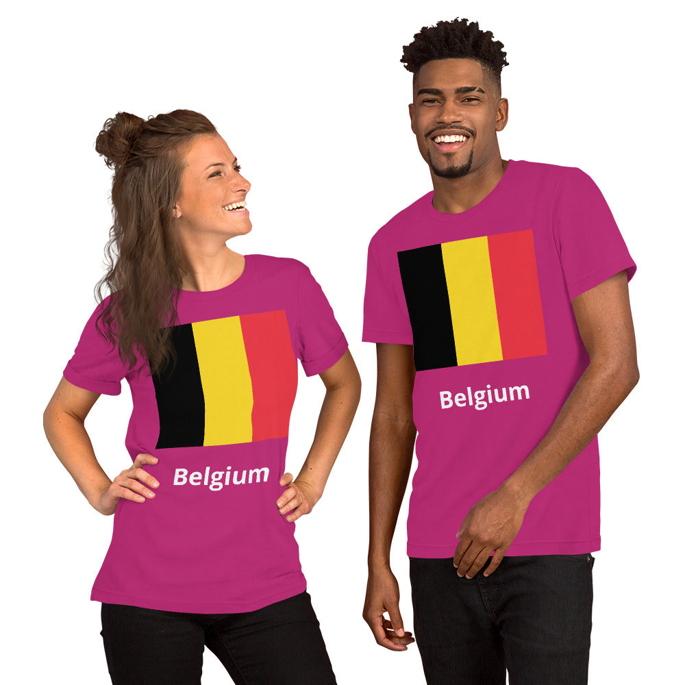 Belgium flag Unisex t-shirt