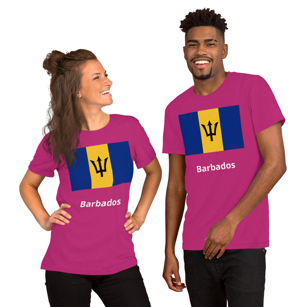 Barbados flag Unisex t-shirt