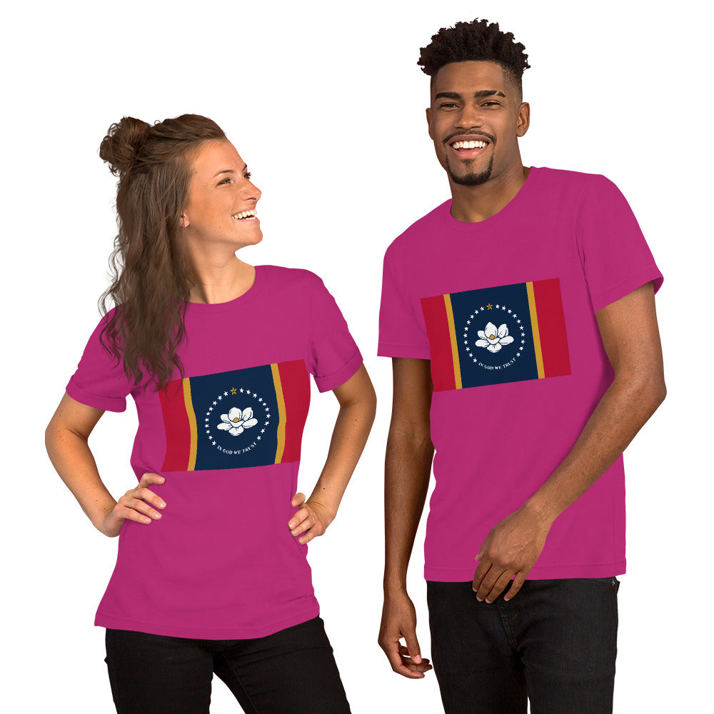 Mississippi flag Unisex t-shirt