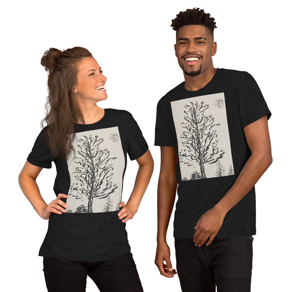 Ink Brush Trees Unisex t-shirt