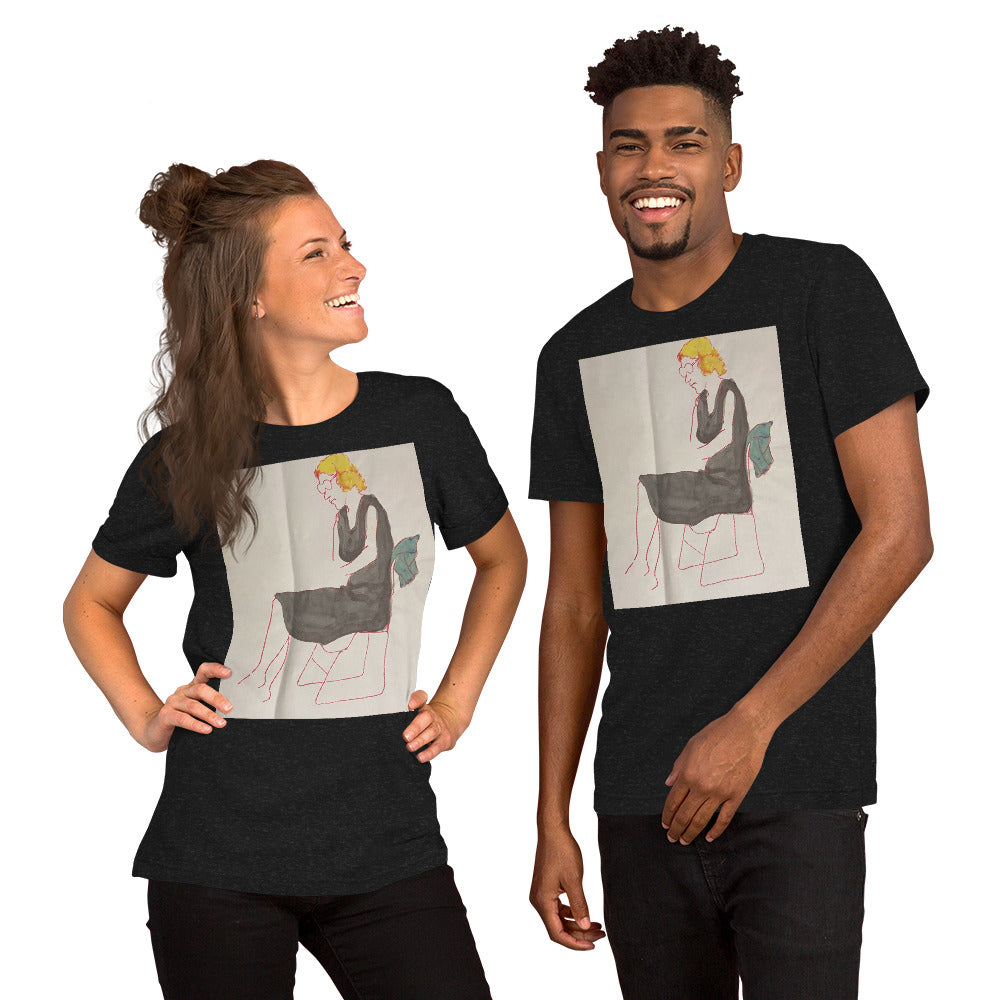 Lady on a Chair Unisex t-shirt