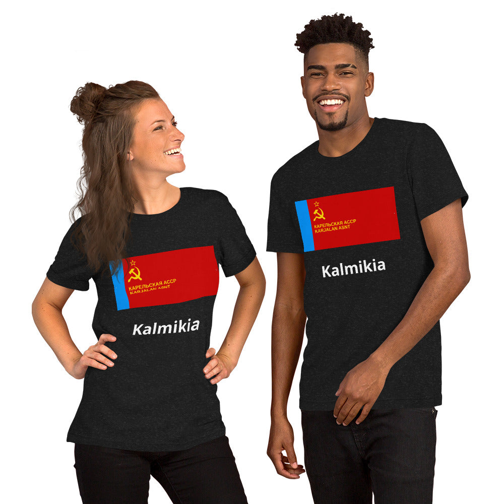 Kalmykia flag Unisex t-shirt