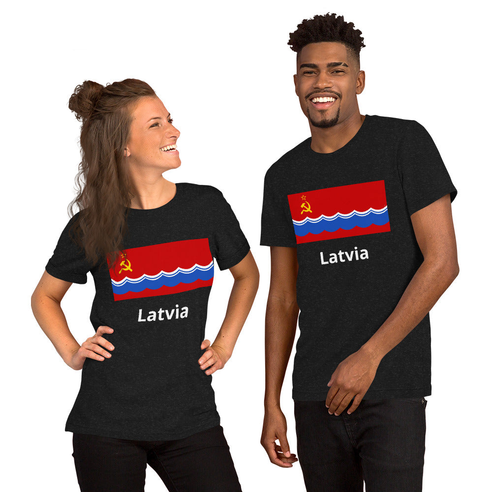 Latvia flag Unisex t-shirt