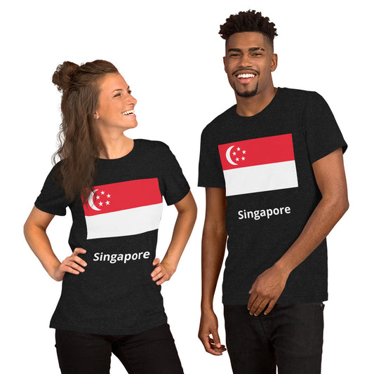 Singapore flag Unisex t-shirt