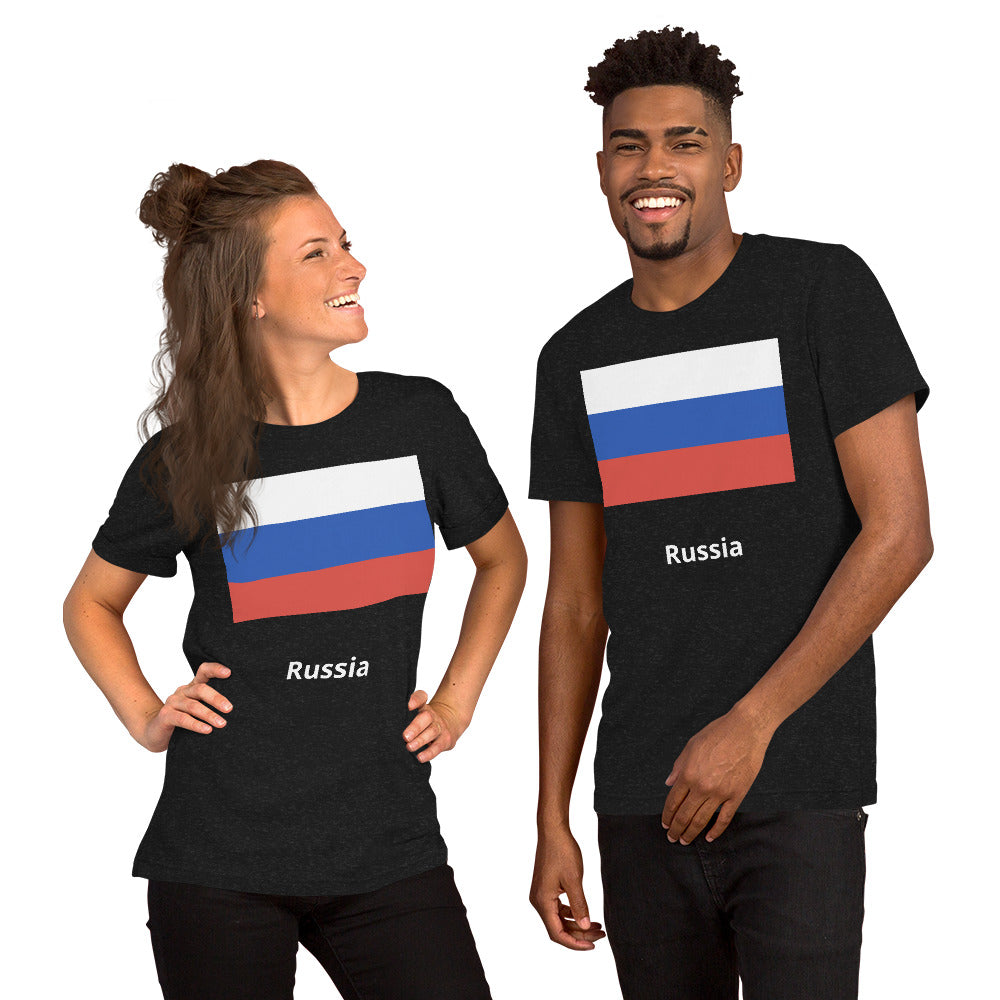 Russia flag Unisex t-shirt