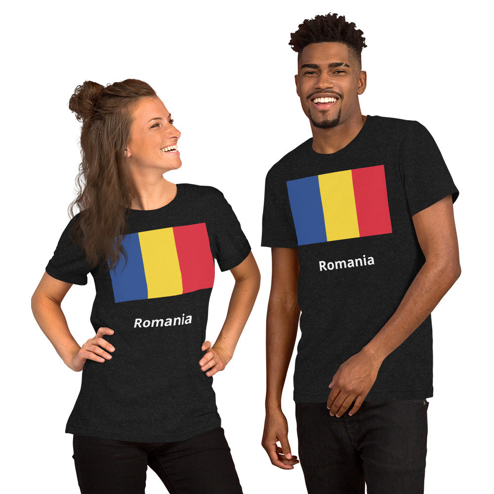 Romania flag Unisex t-shirt