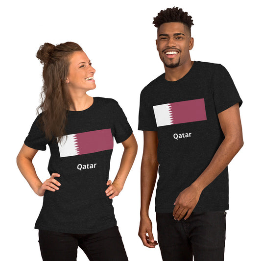 Qatar flag Unisex t-shirt
