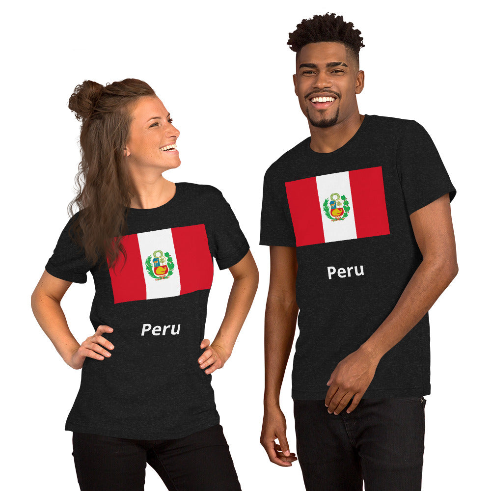 Peru flag Unisex t-shirt