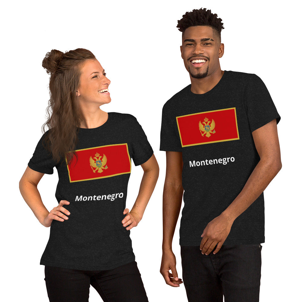 Montenegro flag Unisex t-shirt