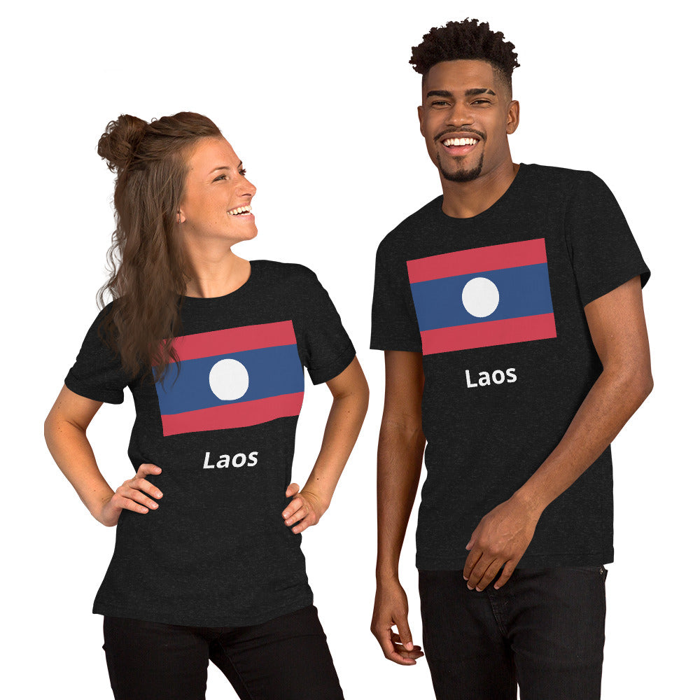 Laos flag Unisex t-shirt