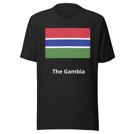 The Gambia flag Unisex t-shirt