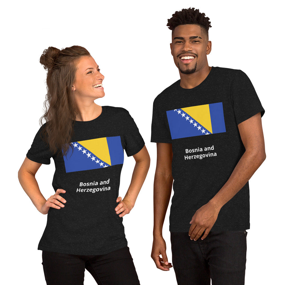 Bosnia and Herzegovina flag Unisex t-shirt