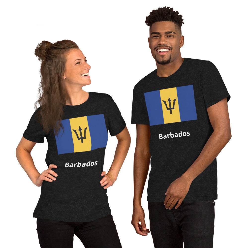 Barbados flag Unisex t-shirt