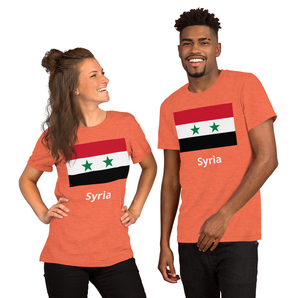 Syria flag Unisex t-shirt