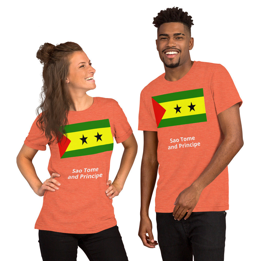 Sao Tome and Principe flag Unisex t-shirt