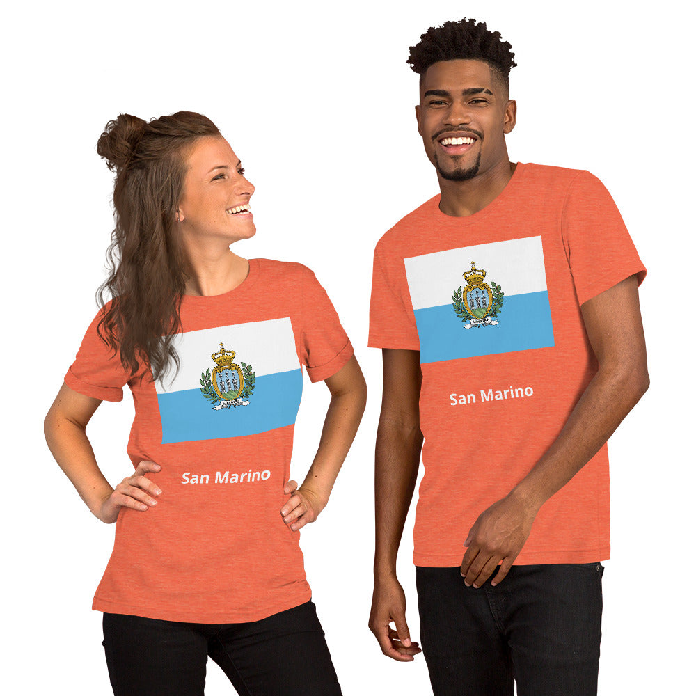 San Marino flag Unisex t-shirt