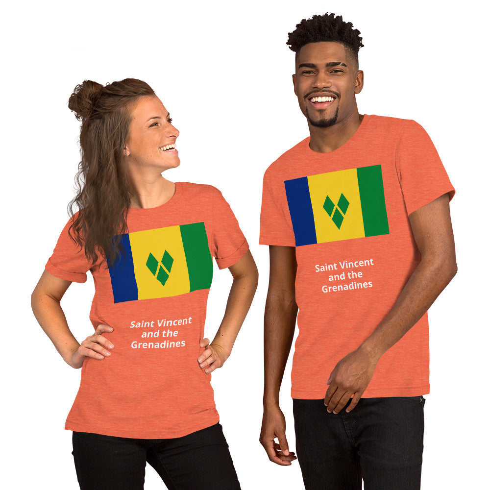 Saint Vincent and the Grenadines flag Unisex t-shirt