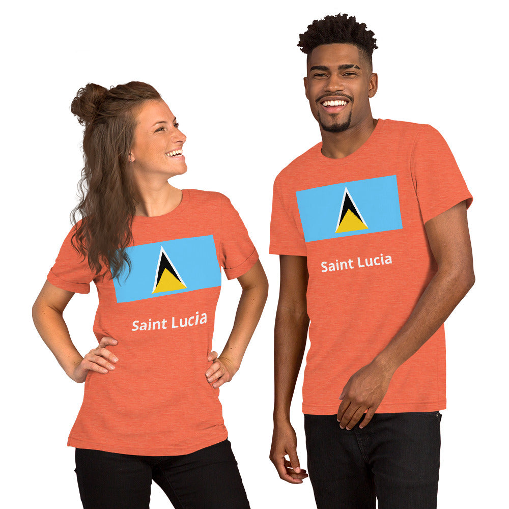 Saint Lucia flag Unisex t-shirt