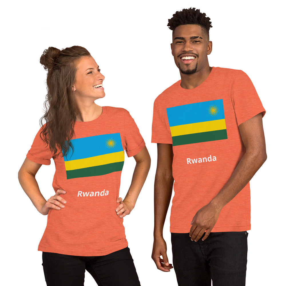 Rwanda flag Unisex t-shirt