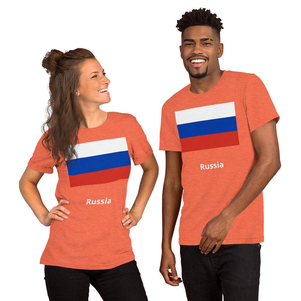 Russia flag Unisex t-shirt