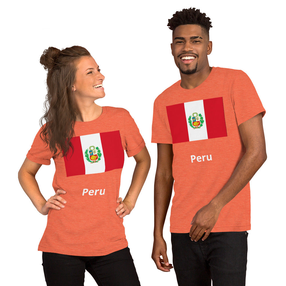 Peru flag Unisex t-shirt