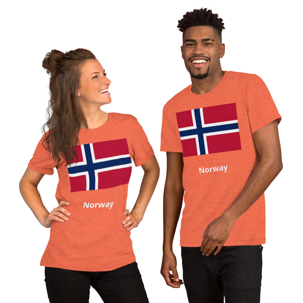 Norway flag Unisex t-shirt