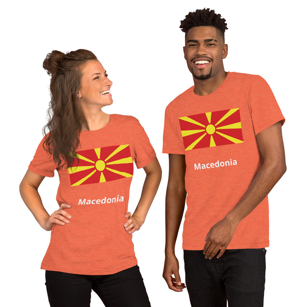 Macedonia flag Unisex t-shirt