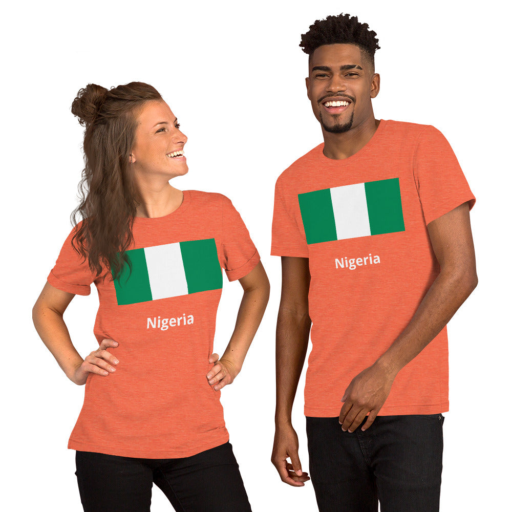 Nigeria flag Unisex t-shirt