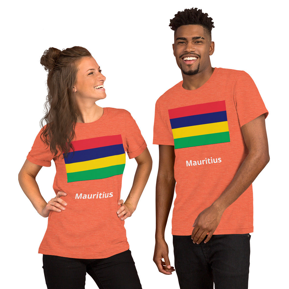 Mauritius flag Unisex t-shirt