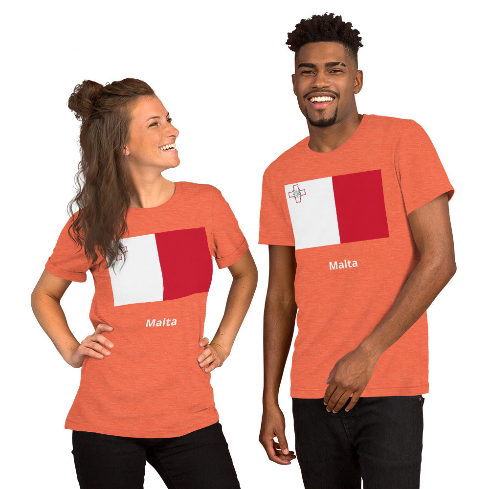 Malta flag Unisex t-shirt