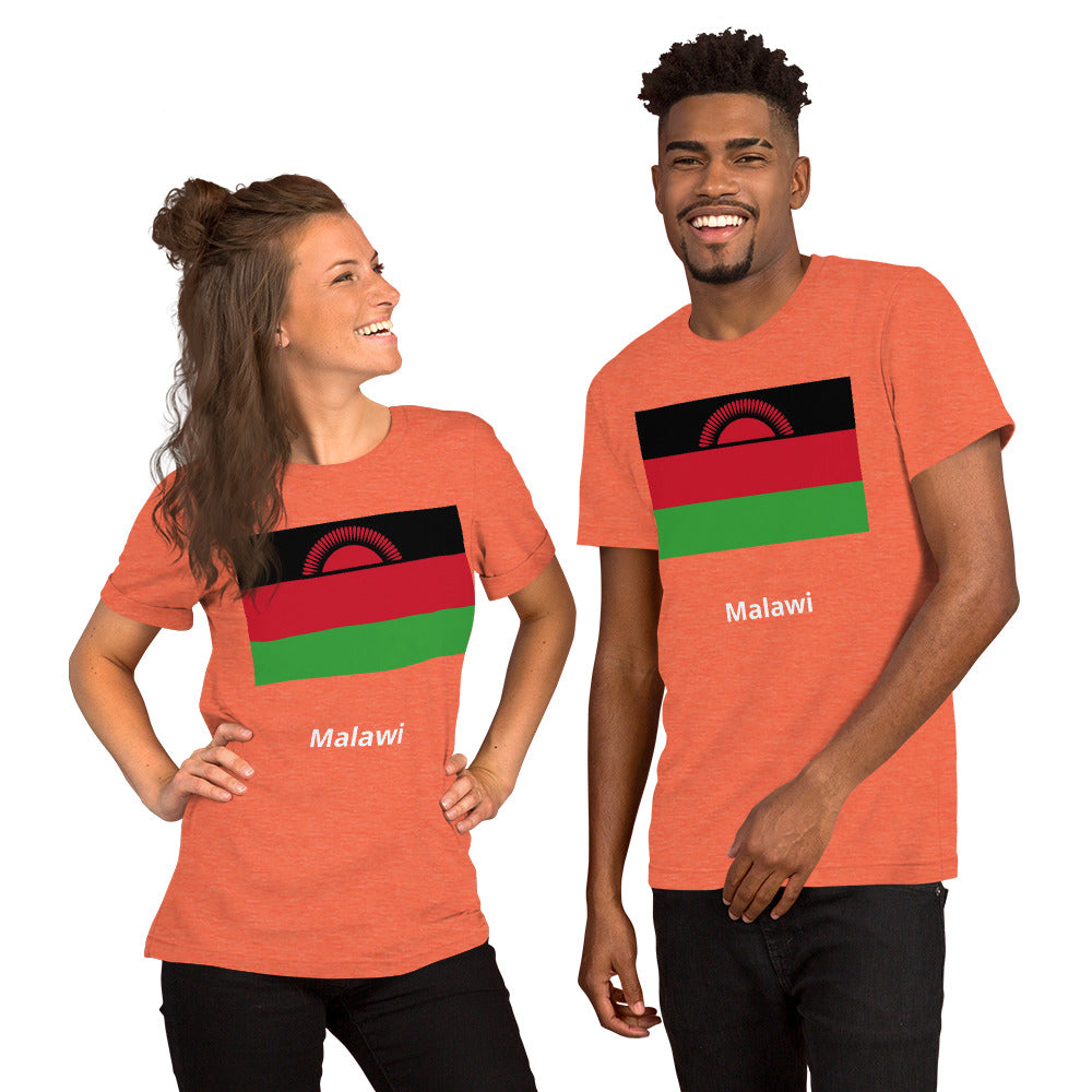 Malawi flag Unisex t-shirt