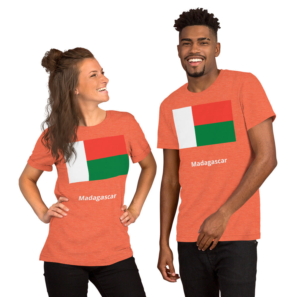 Madagascar flag Unisex t-shirt