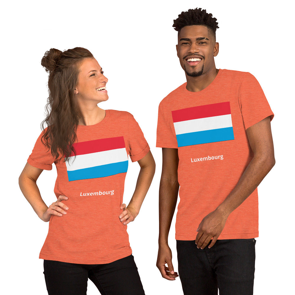 Luxembourg flag Unisex t-shirt