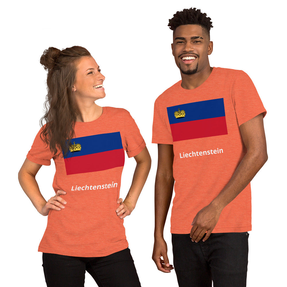 Liechtenstein flag Unisex t-shirt