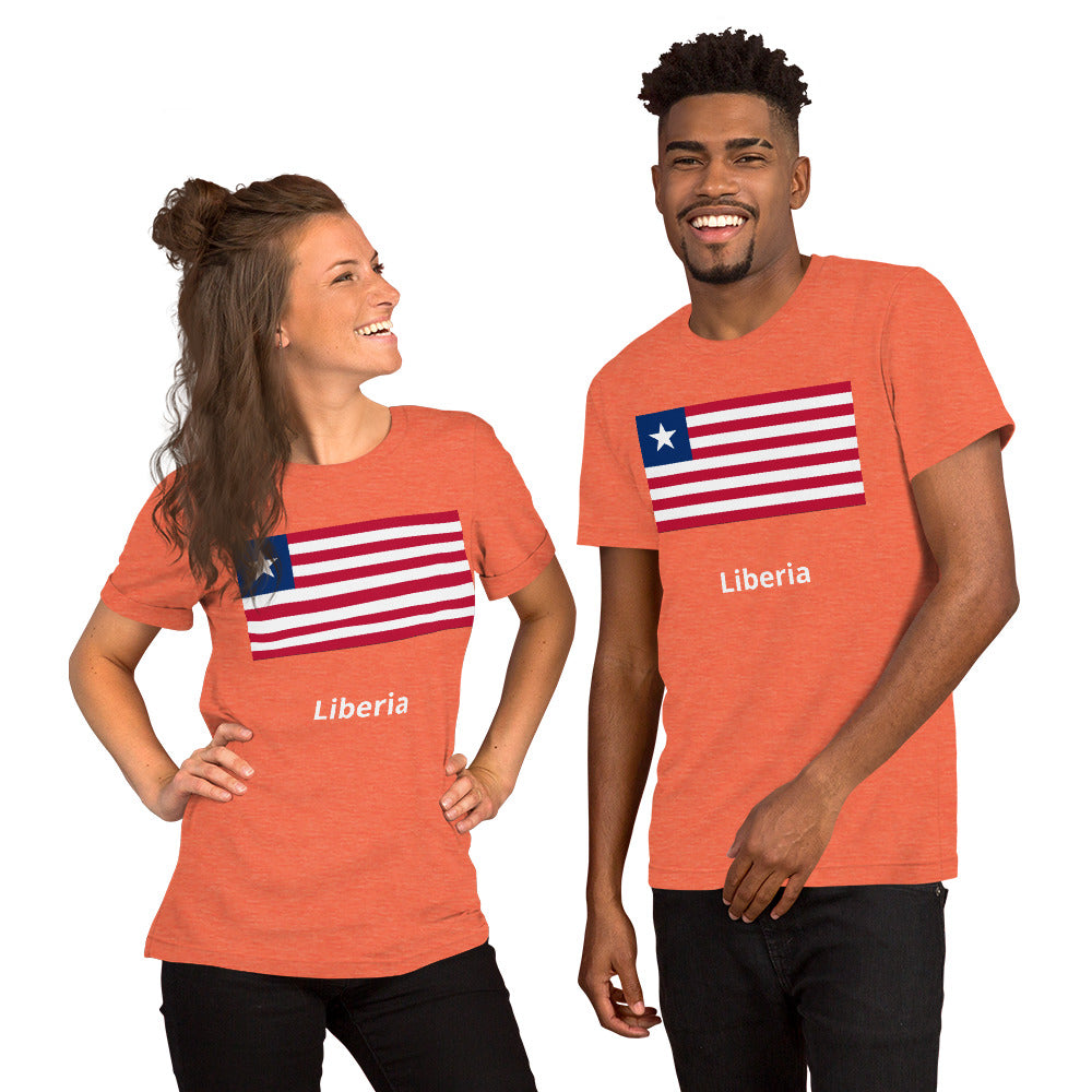 Liberia flag Unisex t-shirt