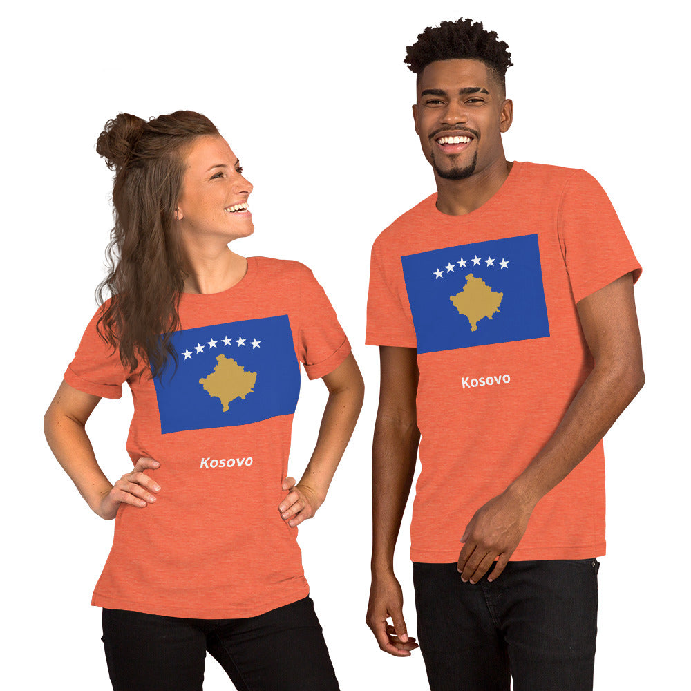 Kosovo flag Unisex t-shirt