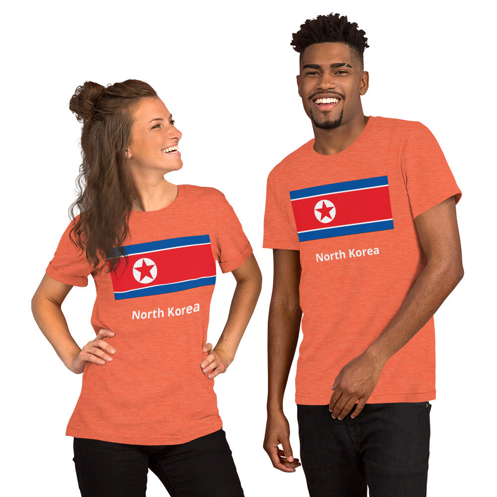 North Korea flag Unisex t-shirt