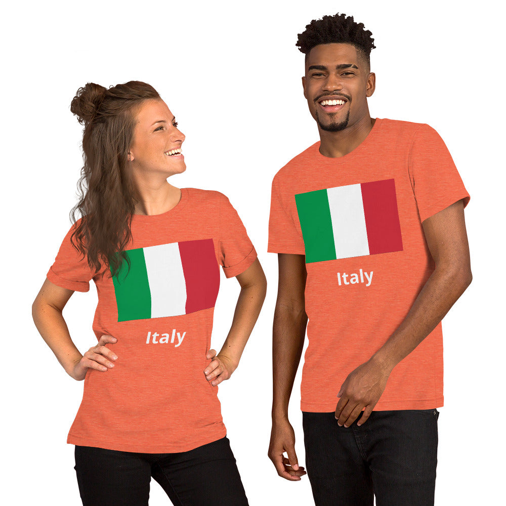 Italy flag Unisex t-shirt