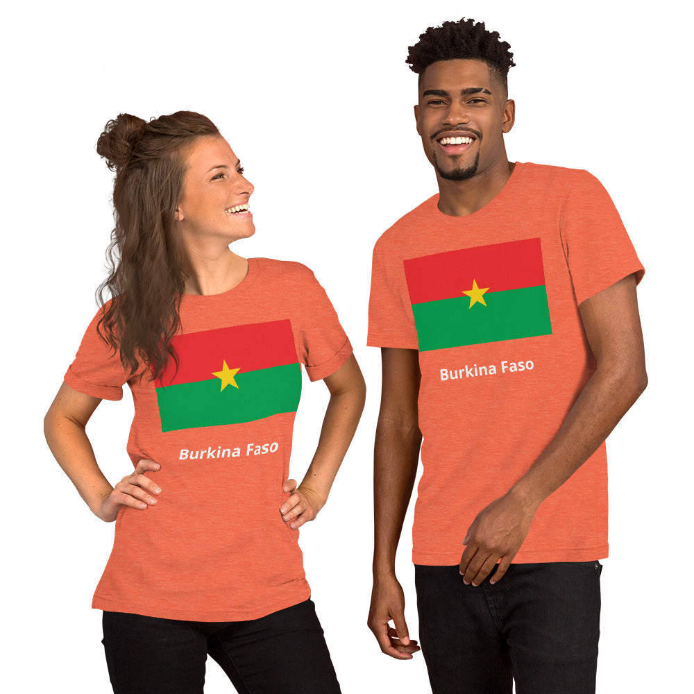 Burkina Faso flag Unisex t-shirt