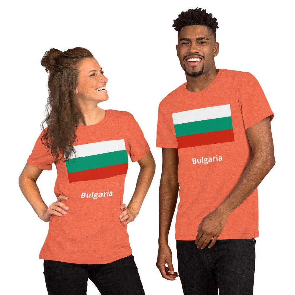 Bulgaria flag Unisex t-shirt